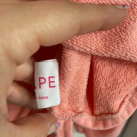 Maybe Crazy V-Neck Sweatshirt Size XL Pink Oversized Cropped Unisex Funky Barbie - Picture 5 of 7